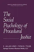 E-Book (pdf) The Social Psychology of Procedural Justice von E. Allan Lind, Tom R. Tyler
