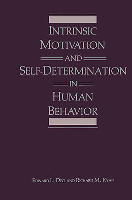 Couverture cartonnée Intrinsic Motivation and Self-Determination in Human Behavior de Richard M. Ryan, Edward L. Deci