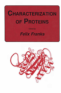 Couverture cartonnée Characterization of Proteins de Felix Franks