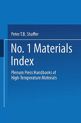 E-Book (pdf) Plenum Press Handbooks of High-Temperature Materials von Peter T. B. Shaffer
