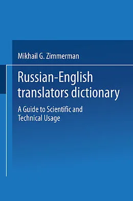 E-Book (pdf) Russian-English Translators Dictionary von Mikhail G. Zimmerman