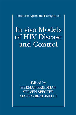 Couverture cartonnée In vivo Models of HIV Disease and Control de 