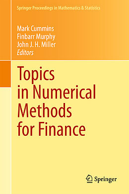 Couverture cartonnée Topics in Numerical Methods for Finance de 