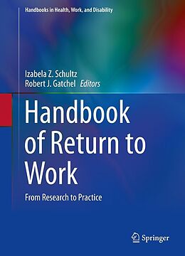 eBook (pdf) Handbook of Return to Work de 