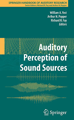Couverture cartonnée Auditory Perception of Sound Sources de 