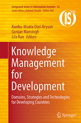 Couverture cartonnée Knowledge Management for Development de 