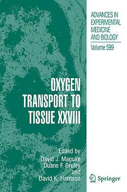 Couverture cartonnée Oxygen Transport to Tissue XXVIII de 