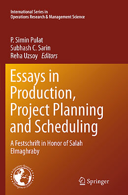 Couverture cartonnée Essays in Production, Project Planning and Scheduling de 