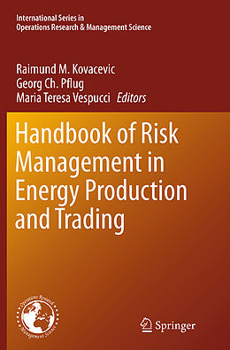 Couverture cartonnée Handbook of Risk Management in Energy Production and Trading de 
