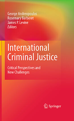 Couverture cartonnée International Criminal Justice de 