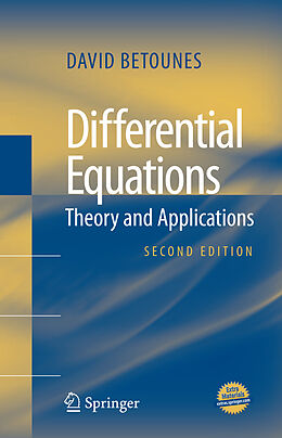 Kartonierter Einband Differential Equations: Theory and Applications von David Betounes