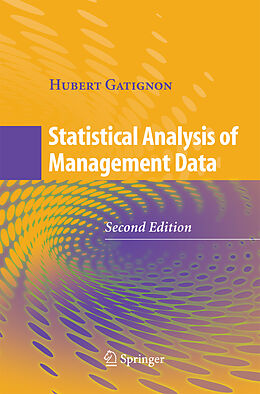 Couverture cartonnée Statistical Analysis of Management Data de Hubert Gatignon