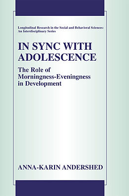 Couverture cartonnée In Sync with Adolescence de Anna-Karin Andershed