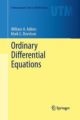 Couverture cartonnée Ordinary Differential Equations de Mark G. Davidson, William A. Adkins