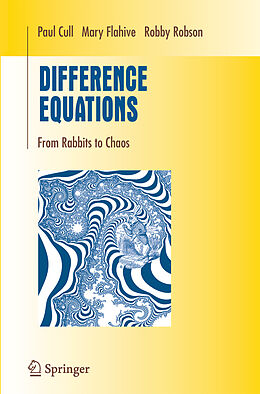 Couverture cartonnée Difference Equations de Paul Cull, Robby Robson, Mary Flahive