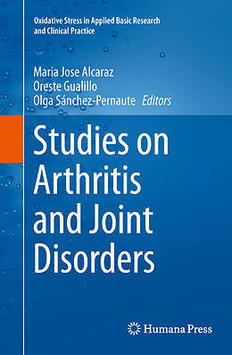 Couverture cartonnée Studies on Arthritis and Joint Disorders de 