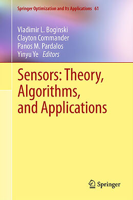 Couverture cartonnée Sensors: Theory, Algorithms, and Applications de 