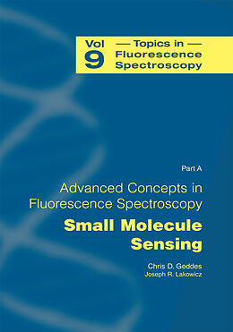 Couverture cartonnée Advanced Concepts in Fluorescence Sensing de 