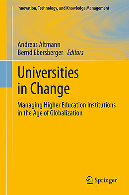 Kartonierter Einband Universities in Change von 