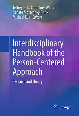 Couverture cartonnée Interdisciplinary Handbook of the Person-Centered Approach de 