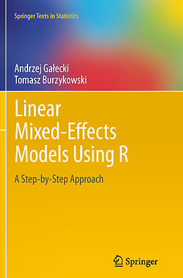 Kartonierter Einband Linear Mixed-Effects Models Using R von Tomasz Burzykowski, Andrzej Ga ecki