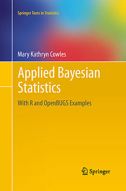 Couverture cartonnée Applied Bayesian Statistics de Mary Kathryn Cowles