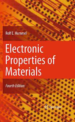 Couverture cartonnée Electronic Properties of Materials de Rolf E. Hummel