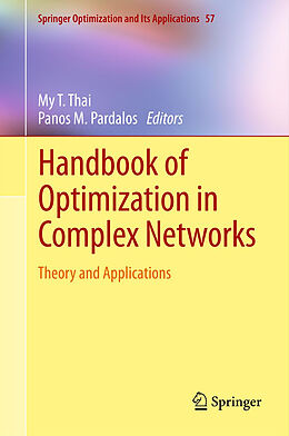 Couverture cartonnée Handbook of Optimization in Complex Networks de 