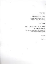 Tzvi Avni Notenblätter Se questo è un uomo 5 songs