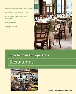 E-Book (epub) How to Open and Operate a Restaurant von Arthur Meyer, Mick van Vann