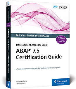 Kartonierter Einband ABAP 7.5 Certification Guide von Puneet Asthana, David Haslam