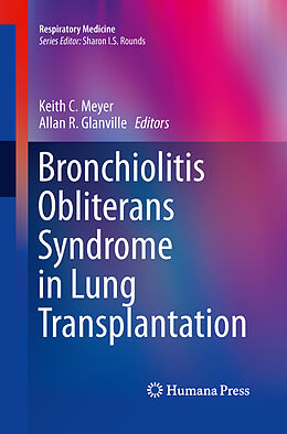 Couverture cartonnée Bronchiolitis Obliterans Syndrome in Lung Transplantation de 