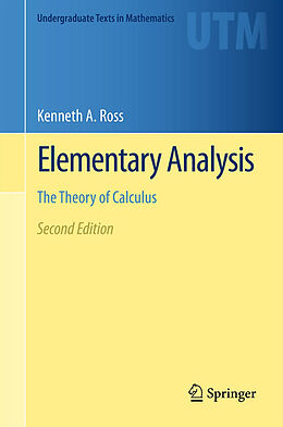 Couverture cartonnée Elementary Analysis de Kenneth A. Ross