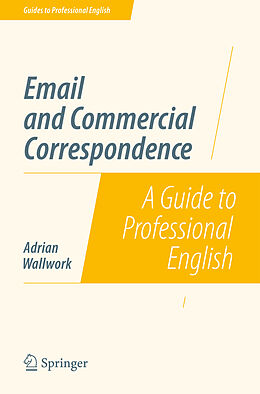 Couverture cartonnée Email and Commercial Correspondence de Adrian Wallwork