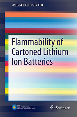 E-Book (pdf) Flammability of Cartoned Lithium Ion Batteries von R. Thomas Long Jr., Jason A. Sutula, Michael J. Kahn