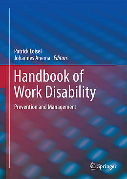 Couverture cartonnée Handbook of Work Disability de 