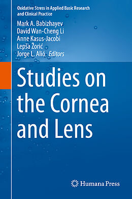 Livre Relié Studies on the Cornea and Lens de 