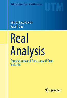 Livre Relié Real Analysis de Vera T. Sós, Miklós Laczkovich
