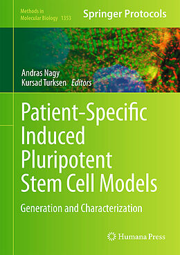 Livre Relié Patient-Specific Induced Pluripotent Stem Cell Models de 
