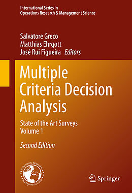 Livre Relié Multiple Criteria Decision Analysis de 