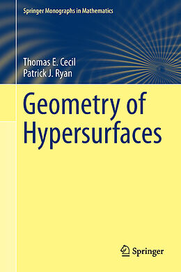 Livre Relié Geometry of Hypersurfaces de Patrick J. Ryan, Thomas E. Cecil