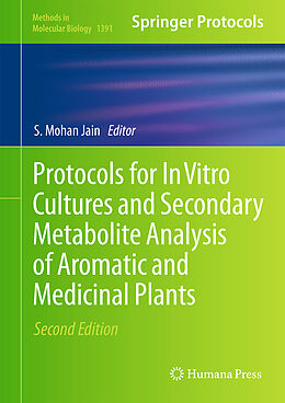Fester Einband Protocols for In Vitro Cultures and Secondary Metabolite Analysis of Aromatic and Medicinal Plants, Second Edition von 