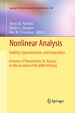 Couverture cartonnée Nonlinear Analysis de 