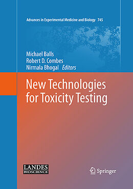 Couverture cartonnée New Technologies for Toxicity Testing de 