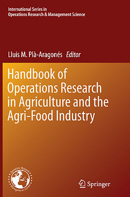 Couverture cartonnée Handbook of Operations Research in Agriculture and the Agri-Food Industry de 