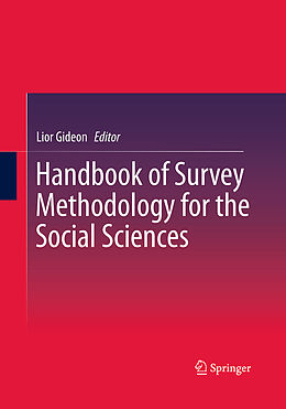 Couverture cartonnée Handbook of Survey Methodology for the Social Sciences de 