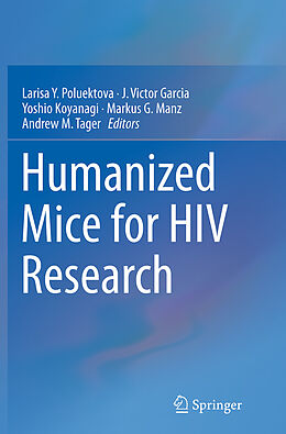 Couverture cartonnée Humanized Mice for HIV Research de 