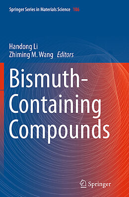 Kartonierter Einband Bismuth-Containing Compounds von 