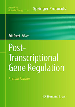 Kartonierter Einband Post-Transcriptional Gene Regulation von 