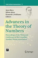 Kartonierter Einband Advances in the Theory of Numbers von